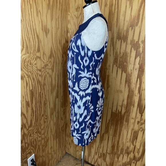 Vineyard Vines Shep & Ian Blue Sleeveless Embroidered Design Size 6 Blue - Picture 4 of 6